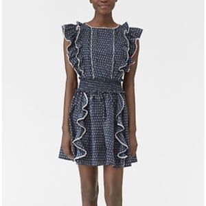 La Vie Rebecca Taylor Mini Dress - Navy Size L